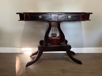 Double Lyre Console Table