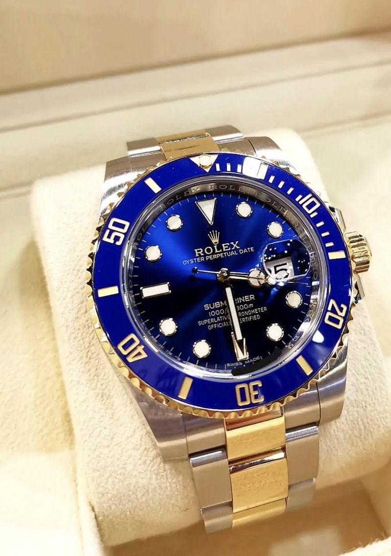 18k Gold Rolex Submariner Gold Neu NEW 116613LB Rolex Submariner