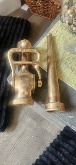 Vintage Fog Nozzle Co. & Brass Fire Hose Nozzel