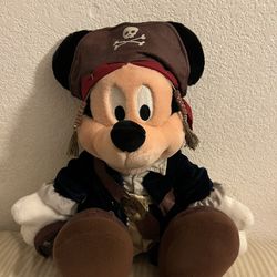 Disney Parks Pirates Of The Caribbean 18” Plush Mickey Mouse