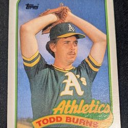 1989 Topps #174  Todd Burns , Oakland Athletics 