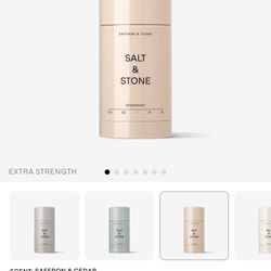 salt&stone DEODORANT saffron&cedar