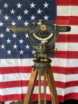 Vintage survey Transit David White model 8300 with tripod case and more