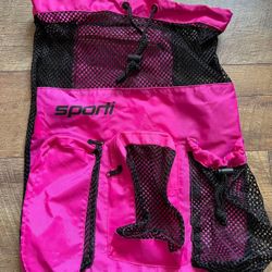 Sport Mesh Drawstring Bag
