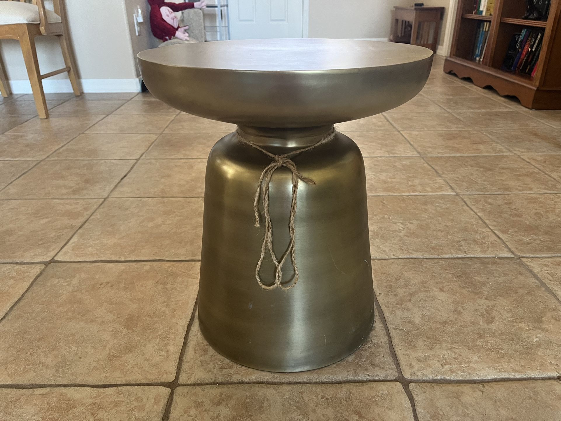 All Brass Side Table