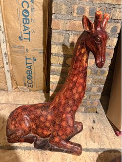 Giraffe & Zebra Statues