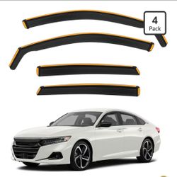 Accord in channel window visors set of 4 2018 to 2022