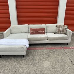 *FREE DELIVERY* Beige L Shaped Sectional Sofa - Living Spaces