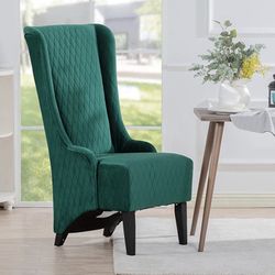 Ametoys 28.5" Wide Wing Back Chair ,Side Chair for Living Room, GREY COLOR