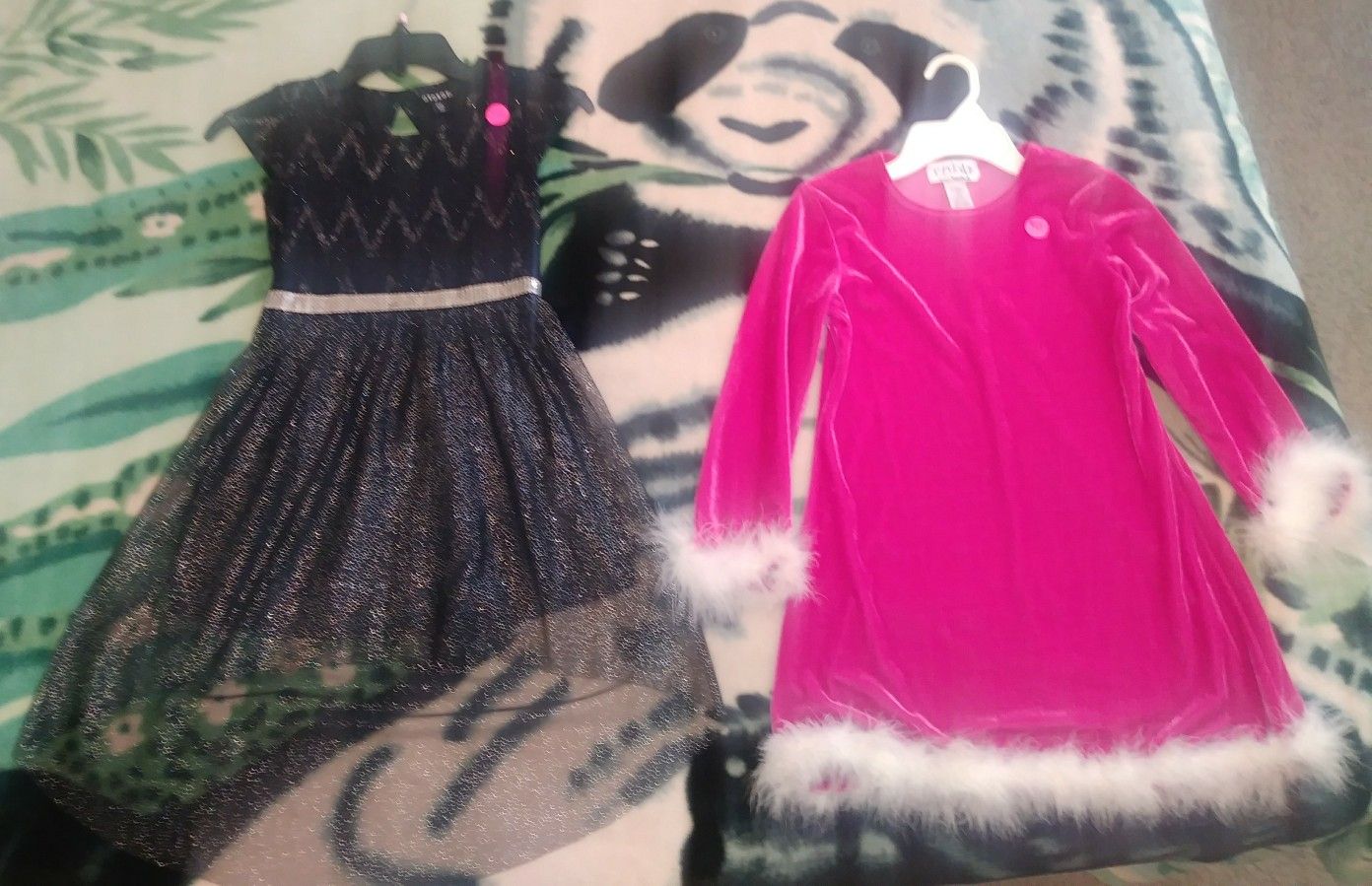2 Girls Fancy Holiday Dresses Size 6x!