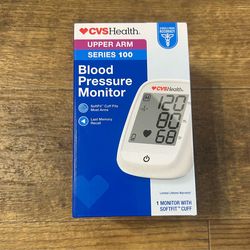 CVS Health Upper Arm Series 100 Blood Pressure Monitor - Whitep