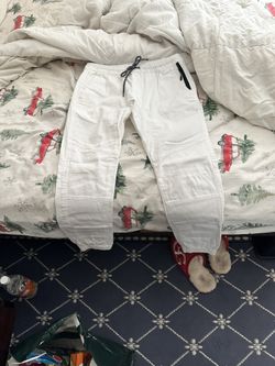 New Men’s Brooklyn Cloth White Jogger Pants