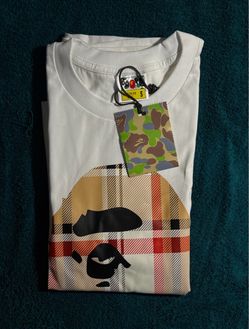 White Check Bape shirt
