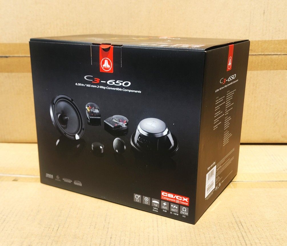 Evolution C3 Series Car Speakers 6.5" Convertible Coaxial & Component Speaker System 150 Watts 🚨 Payment Options Available 🚨 No Credit Needed 🚨