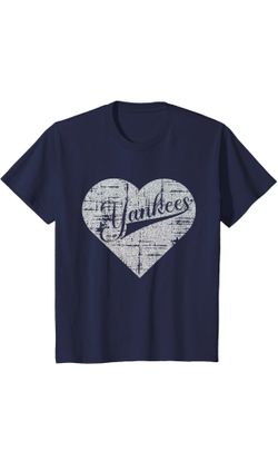 NEW Youth size 10 MLB New York Yankees Medium Kids Navy Baseball T-Shirt.