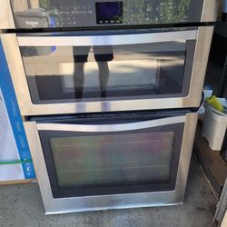 Whirlpool Oven/Microwave Combo Gas Or Propane Wall Unit Stainless Steel 