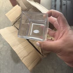 Small Heavy Duty Glass Square Vase