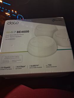 deco WiFi 7. BE4600.  160 OBO