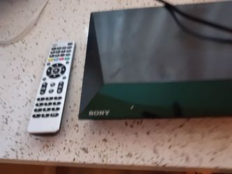 Sony Blu-ray player with HDMI cable in universal remote