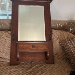 Solid Wood Entryway Mirror