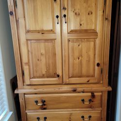 Solid Wood Armoire Cabinet