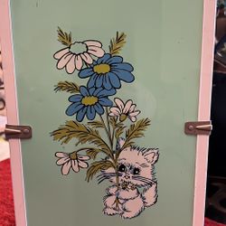 Vintage Metal Doll Case 