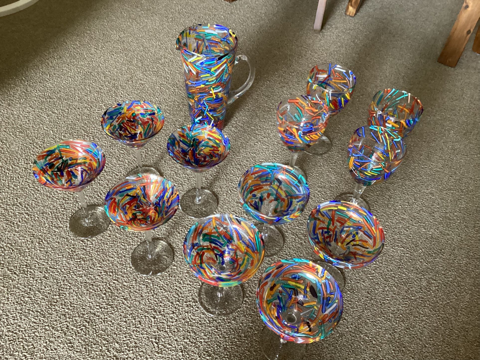 Confetti Glassware