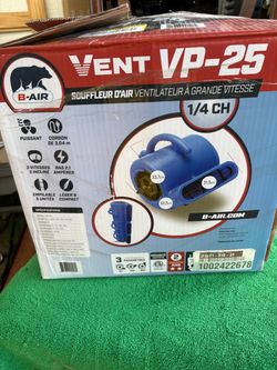 B-Air Vent VP-25 Air Mover Blower Fan