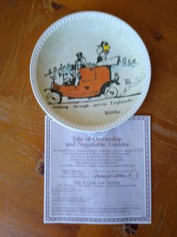 Porcelain Norman Rockwell plate