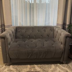 Two Gray Sofas 