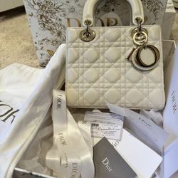 Christian Dior / My Abc Lady Dior Bag Cannage Quilt Lambskin 