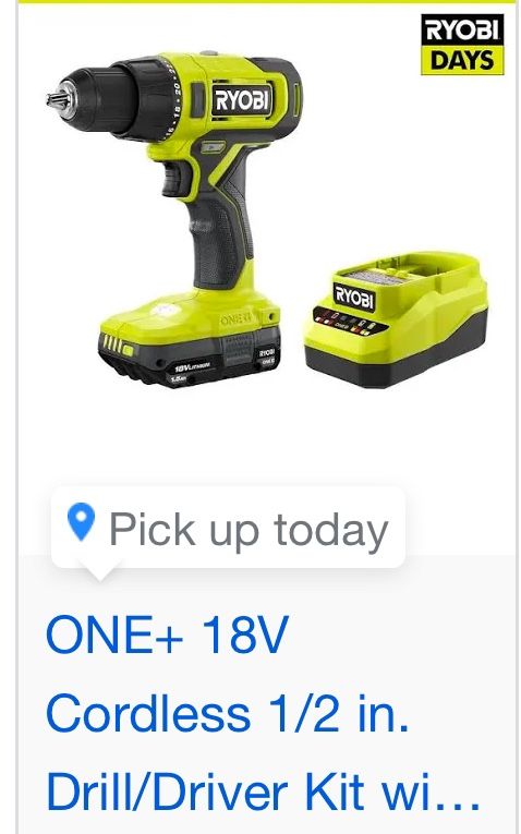 Ryobi Drill