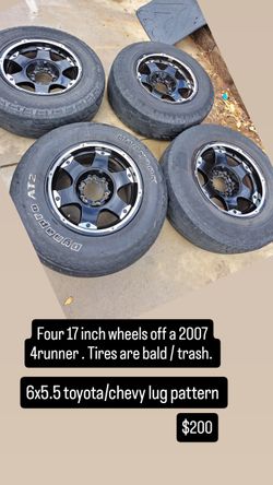 Toyota / Chevy Offroad Style Wheels 6 Lug