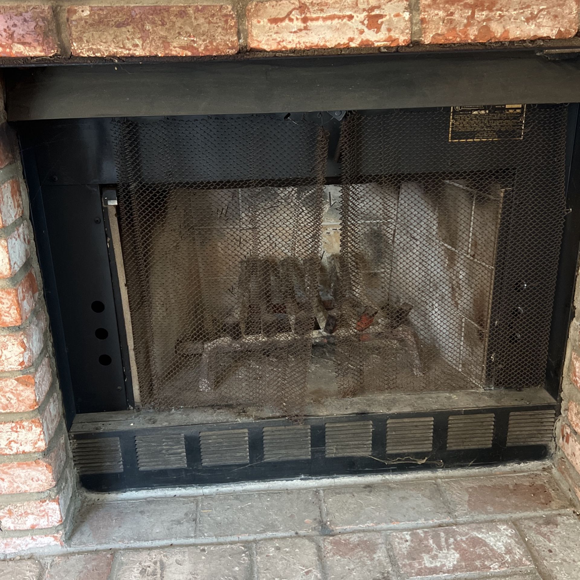 Gas Fireplace And Flue