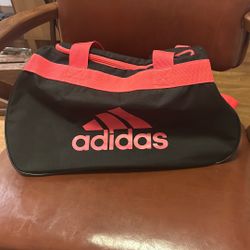 Adidas Medium Duffel Bag Black & Pink 
