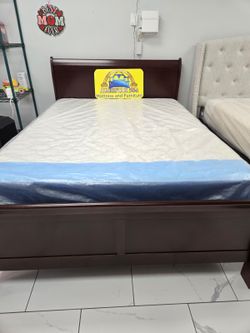 Queen Sizes Bed With Mattress