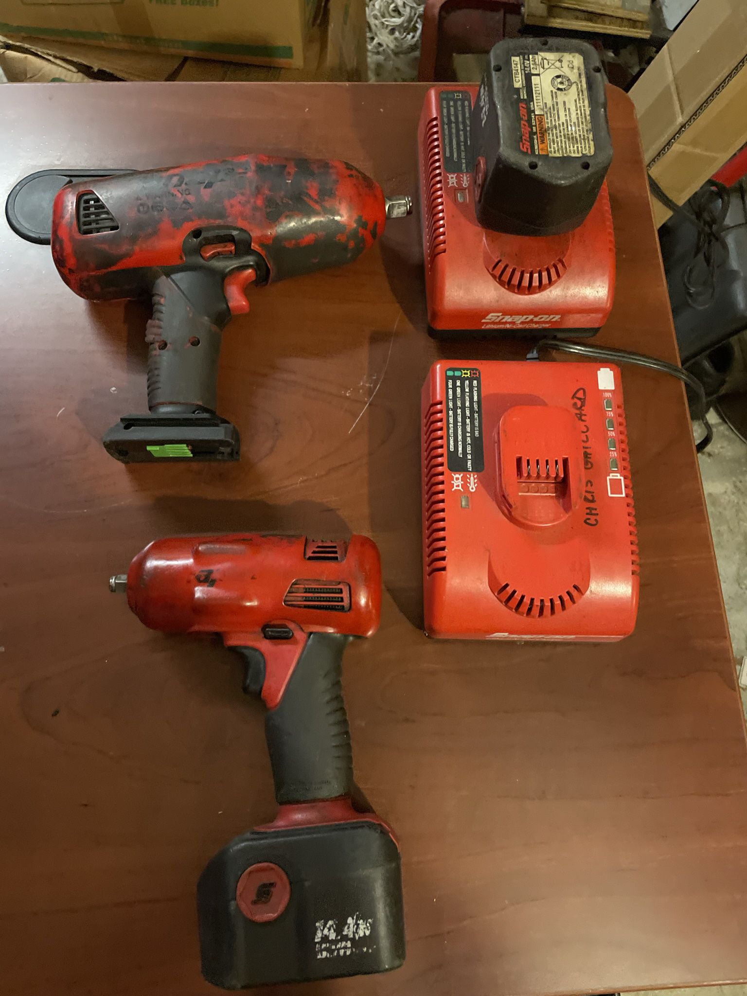 Snap On Cordless Impacts 3/8 & 1/2
