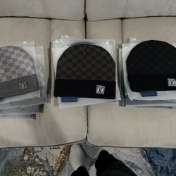 LV Beanies (Black,Blackish Greyish,Grey)