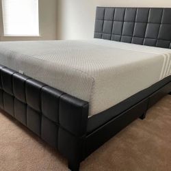 Brand New Black King & Queen Size Bed Frame With Mattress Set!! Queen $545! King $595!