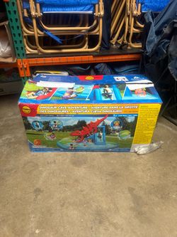 Happy Hop Dinosaur Cave Adventure Inflatable Water Slide