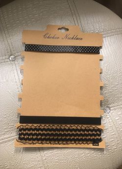 Choker necklaces set of 3 brand new