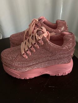 Dolls kill pink platform boots