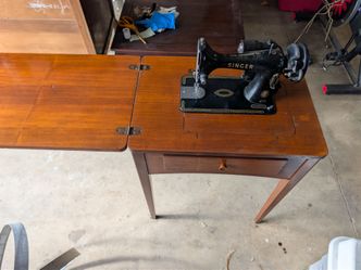 Vintage Singer Sewing Machine Table