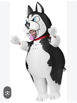 Husky inflatable costume
