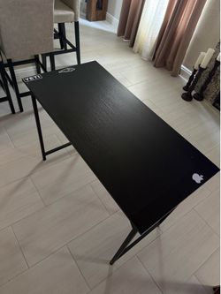black 40 inch desk