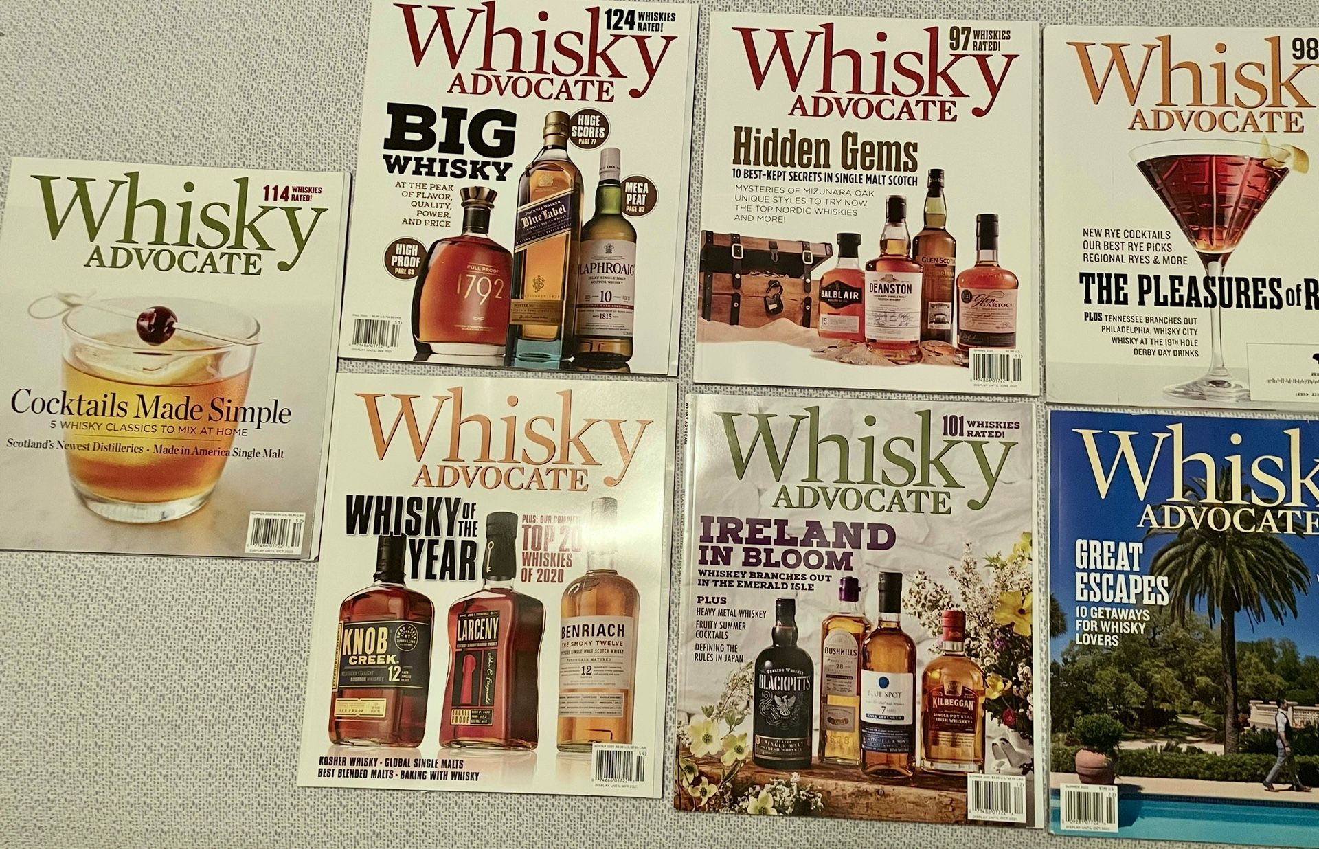 Collectible Whisky Advocate Magazines