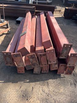 Steel posts bollards