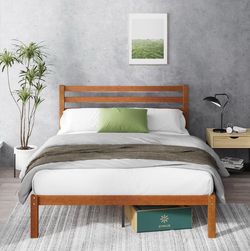 Zinus Queen Size Bamboo Bed Frame