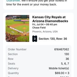 Dbacks Tickets 
