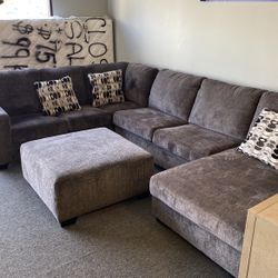 Ashley Family room Sectional Grey Available Today Christmas Special Can Deliver $99